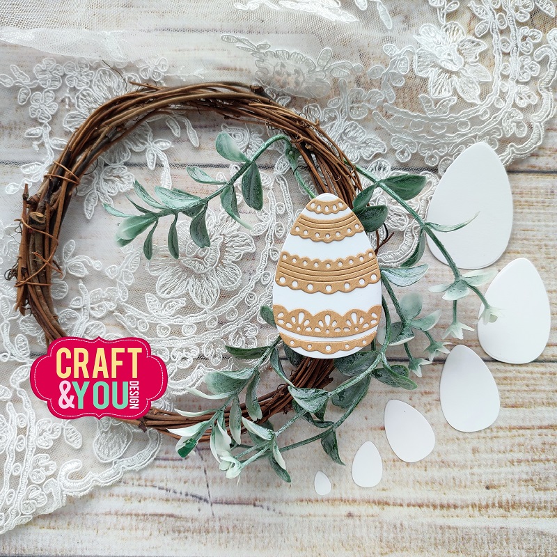 CW216 Cutting Die - Lace Easter Eggs