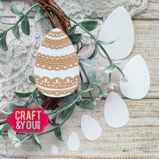 CW216  Cutting Die - 	Lace Easter Eggs