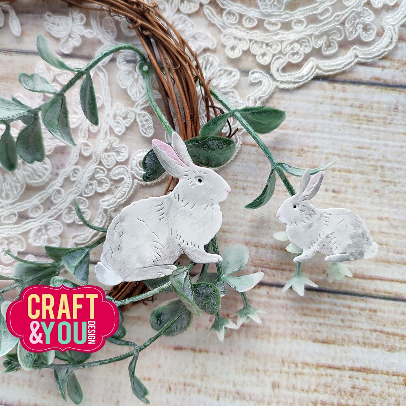 CW220 Cutting Die - Craft&You Design - Rabbits