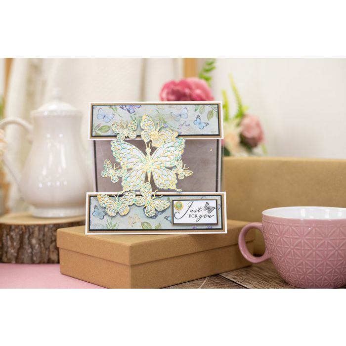 S-VBUT-MD-KALEI Sara Signature Vintage Butterflies Metal Die - Kaleidoscope