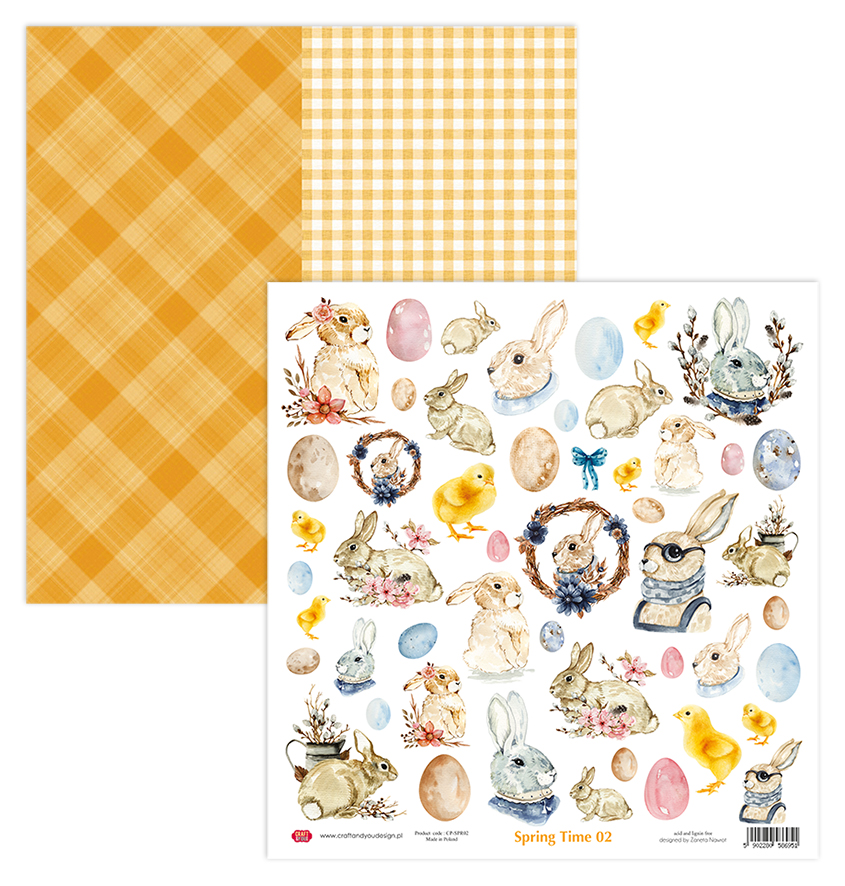 CP-SPR02 One-sided paper-elements-Craft & You Design 30.5x30.5 Spring Time 02