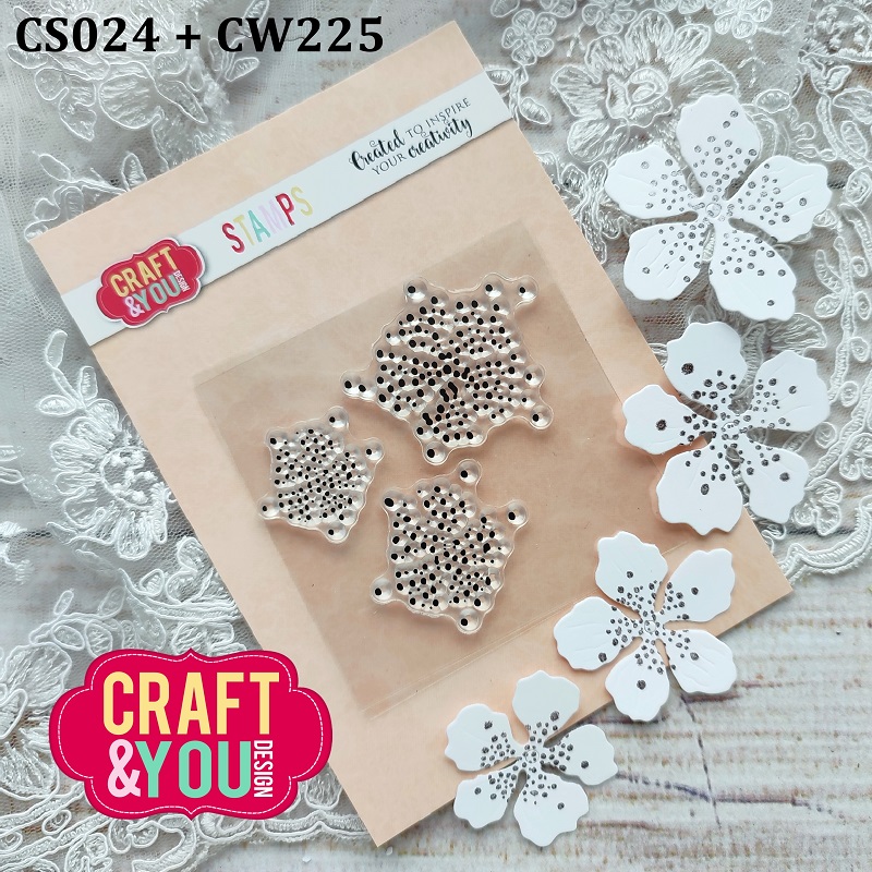CS024 Clear Stamp - Flower stamens 1