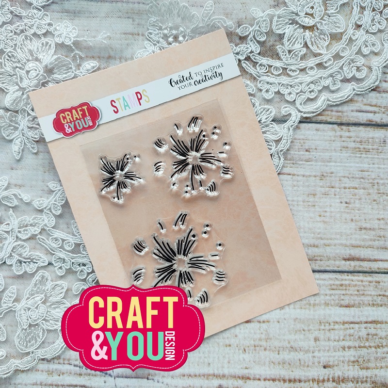 CS025 Clear Stamp - Flower stamens 2