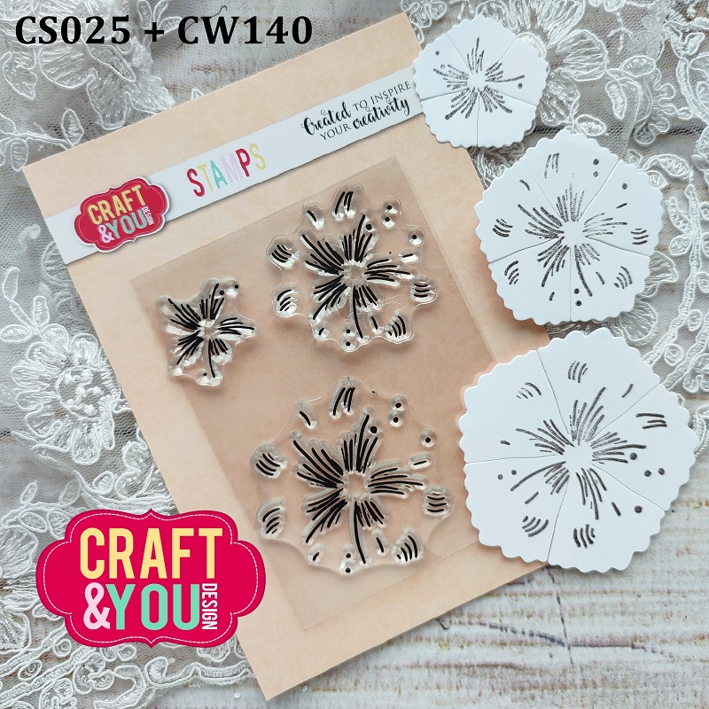 CS025 Clear Stamp - Flower stamens 2