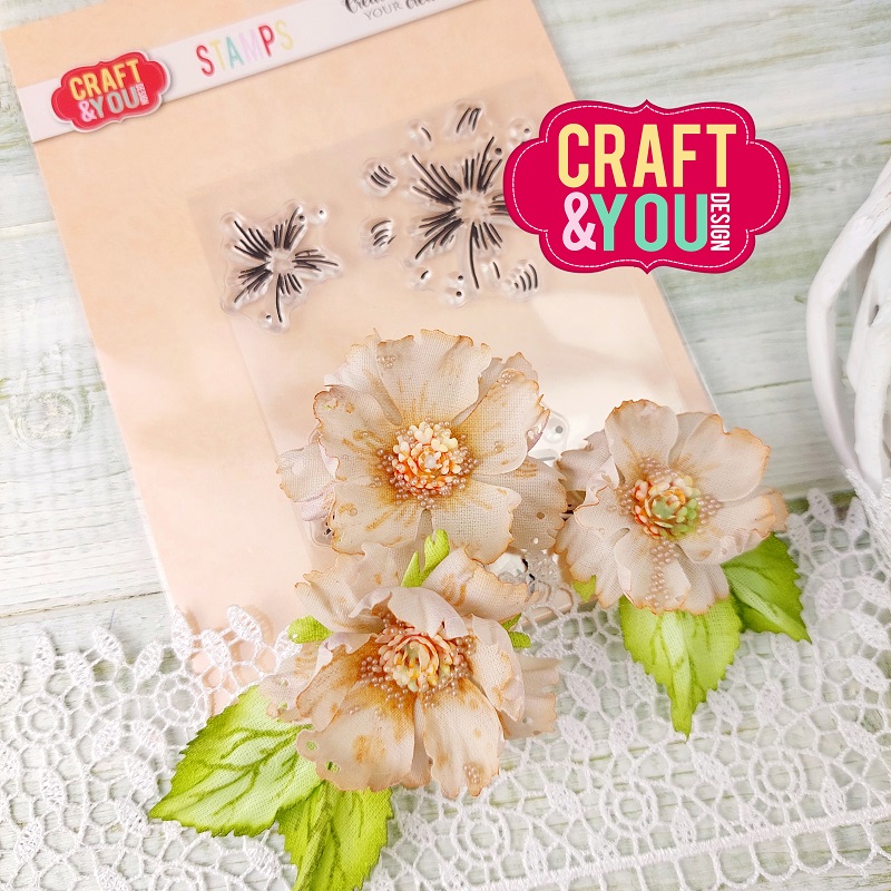 CS025 Clear Stamp - Flower stamens 2