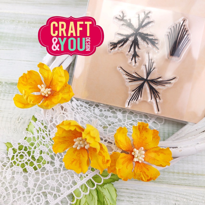 CS026 Clear Stamp - Flower stamens 3