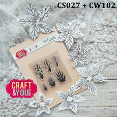 CS027 Clear Stamp - Flower stamens 4