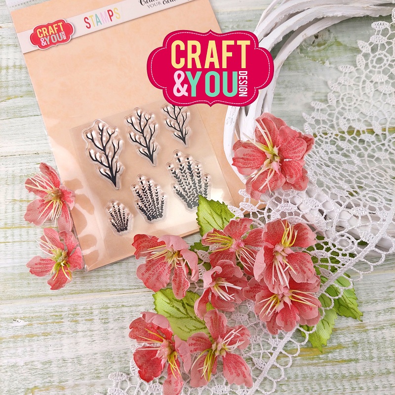 CS027 Clear Stamp - Flower stamens 4