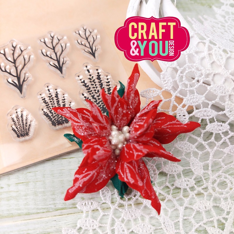 CS027 Clear Stamp - Flower stamens 4