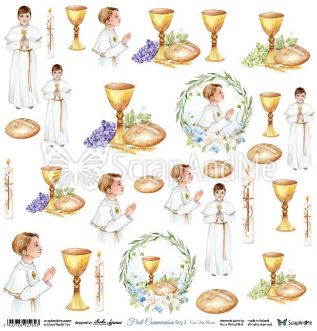 FCB-02 First Communion Boy- ScrapAndMe