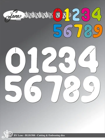 BLD1508 BY LENE DIES "Balloon Numbers"