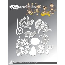 BLD1556 BY LENE DIES "Monkeys"