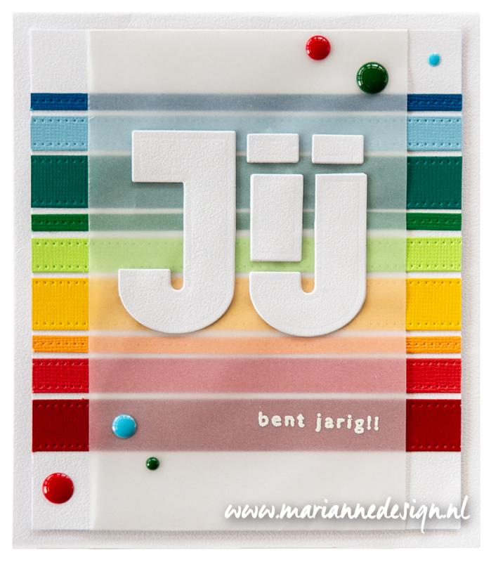 LR0800 Metal Die Marianne Design - Creatable - strips dotted