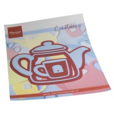 LR0803 Metal Die Marianne Design - Creatable -  TEAPOT & GLASS