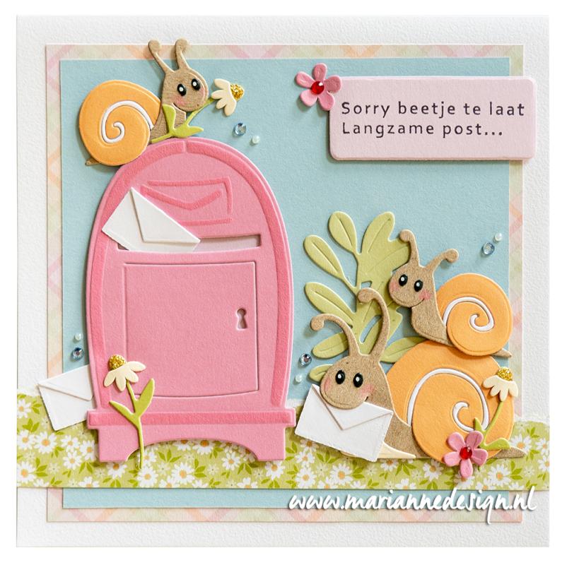 COL1526 Metal Die Marianne Design - Collectable - ELINE'S SNAIL FAMILY