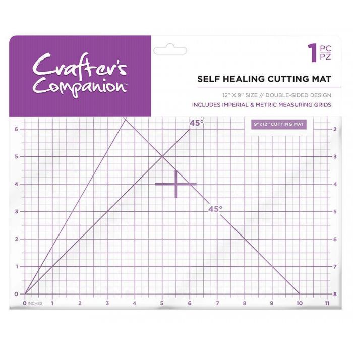 CC-TOOL-CMAT-9 Crafters Companion Cutting Mat - 12"x9"