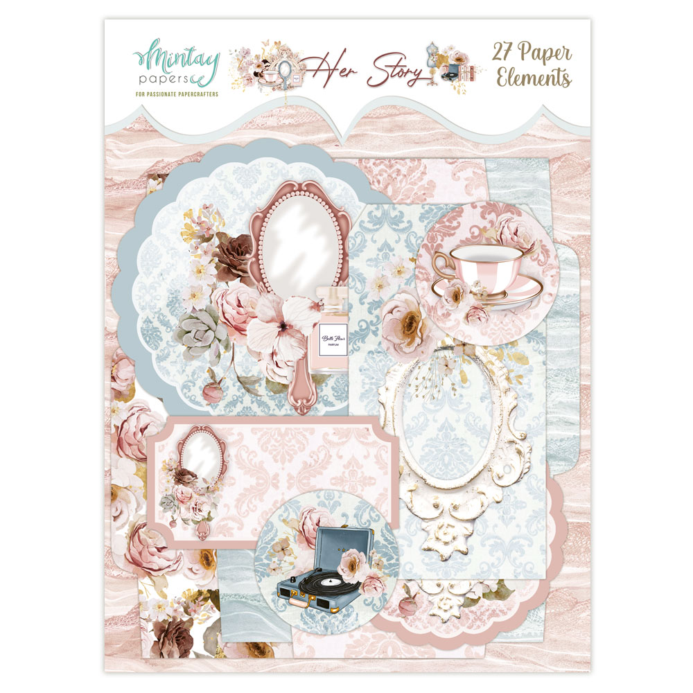 MT-HER-LSCE Her Story - Paper Envelopes and Tags - MINTAY MINTAY - die cuts