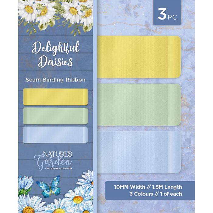 NG-DD-SBRIB Natures Garden Delightful Daisies - Seam Binding Ribbon