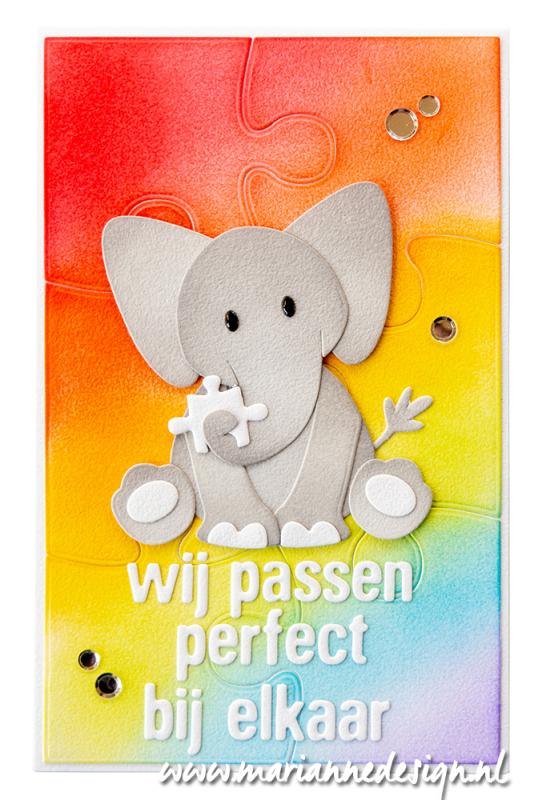 CR1624 Metal Die Marianne Design - CrafTables - Art Texture Puzzle