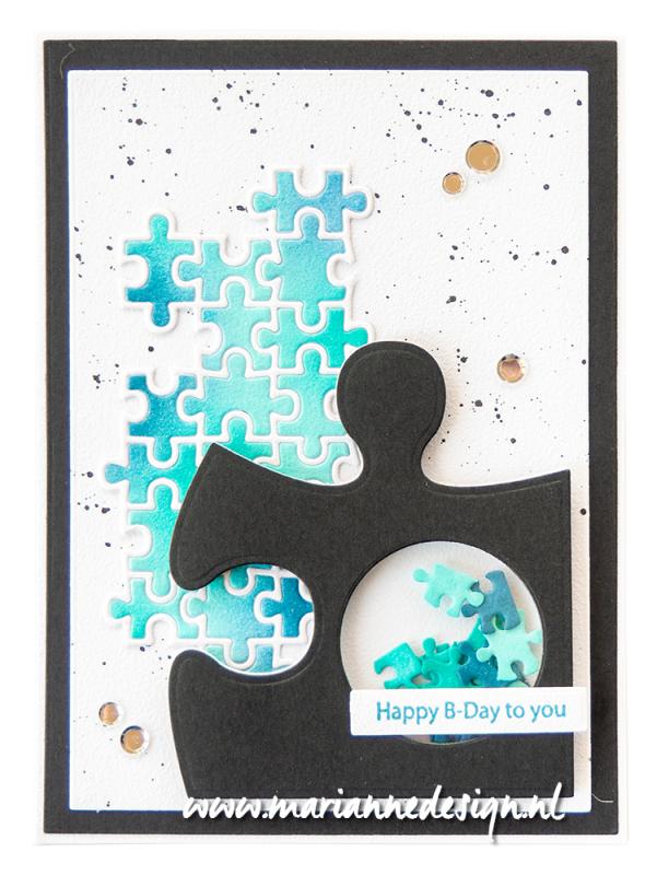 CR1624 Metal Die Marianne Design - CrafTables - Art Texture Puzzle
