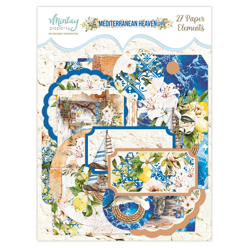 MT-MED-LSCE - Mediterranean Heaven - Paper Envelopes and Tags - MINTAY MINTAY - die cuts