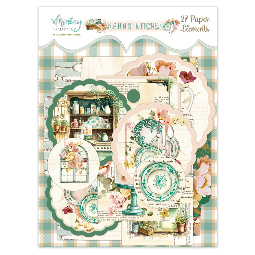 MT-NAN-LSCE - Nana's Kitchen - Paper Envelopes and Tags - MINTAY MINTAY - die cuts