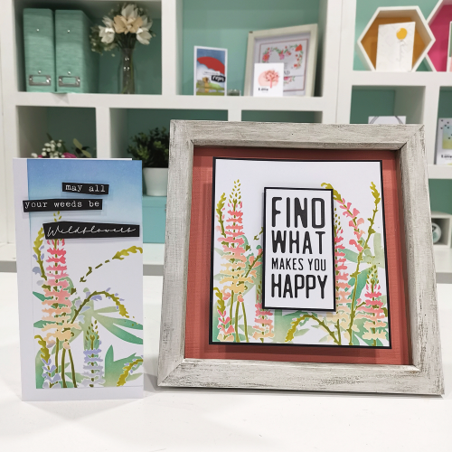 665841 -Sizzix • Layered Stencils Layered Wildflowers 4pcs