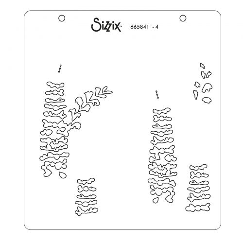 665841 -Sizzix • Layered Stencils Layered Wildflowers 4pcs