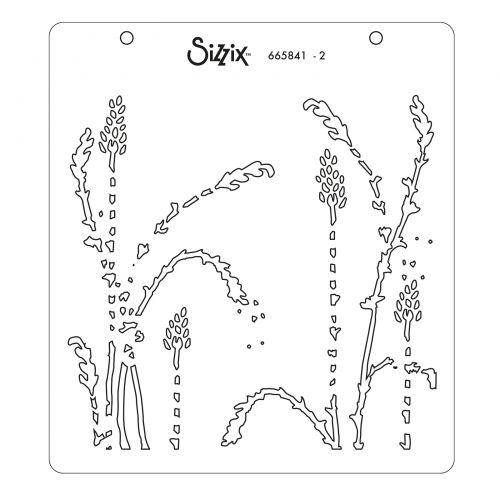 665841 -Sizzix • Layered Stencils Layered Wildflowers 4pcs