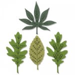 666010 Sizzix • Framelits Die Set with Stamps Decorative Leaves