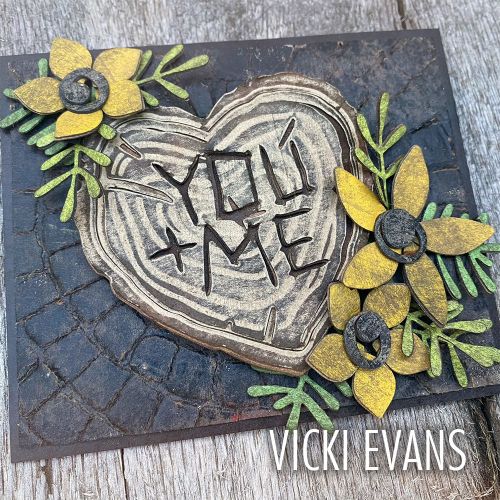 666156 Sizzix • 3-D Texture Fades Embossing Folder Mosaic