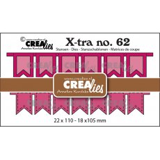 CLXTRA62 Crealies • Xtra Fishtail banners 2x