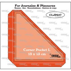 CLJP657 Crealies • For Journalzz & Plannerzz dies Corner pocket L + 2x layer up