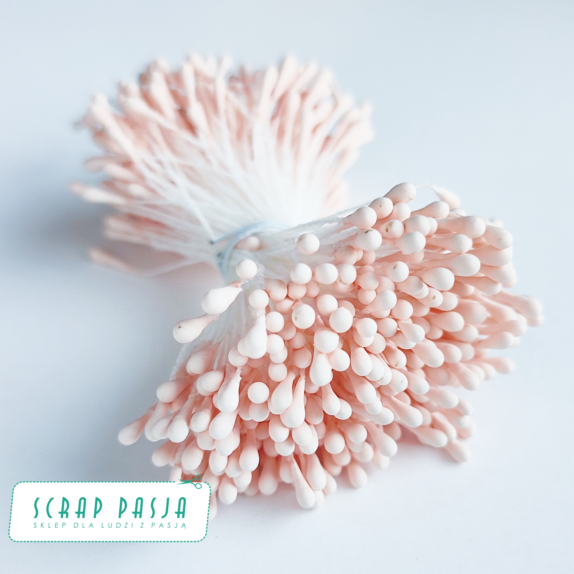 SP-ST005 Pręciki do kwiatów - pastelowa morela