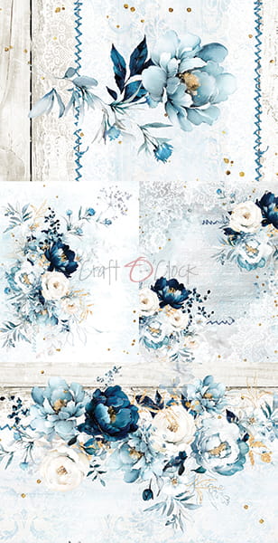 CC-C56-FB-10 FOREVER BLUE - zestaw DODATKÓW - Flowers