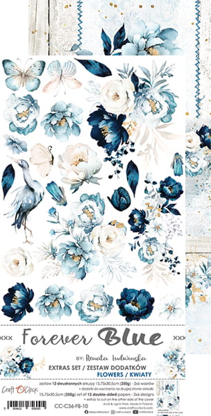 CC-C56-FB-10 FOREVER BLUE - zestaw DODATKÓW - Flowers