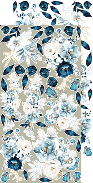 CC-C56-FB-10 FOREVER BLUE - zestaw DODATKÓW - Flowers