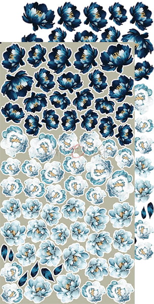 CC-C56-FB-10 FOREVER BLUE - zestaw DODATKÓW - Flowers