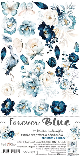 CC-C56-FB-10 FOREVER BLUE - zestaw DODATKÓW - Flowers
