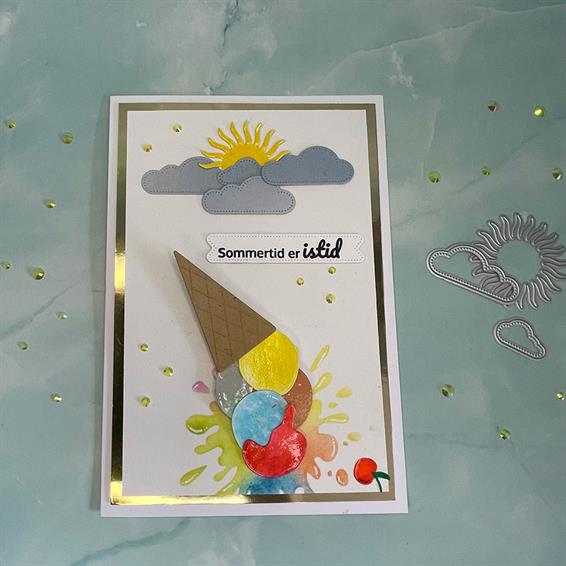 135035 Barto Design Dies "Sun & Clouds"