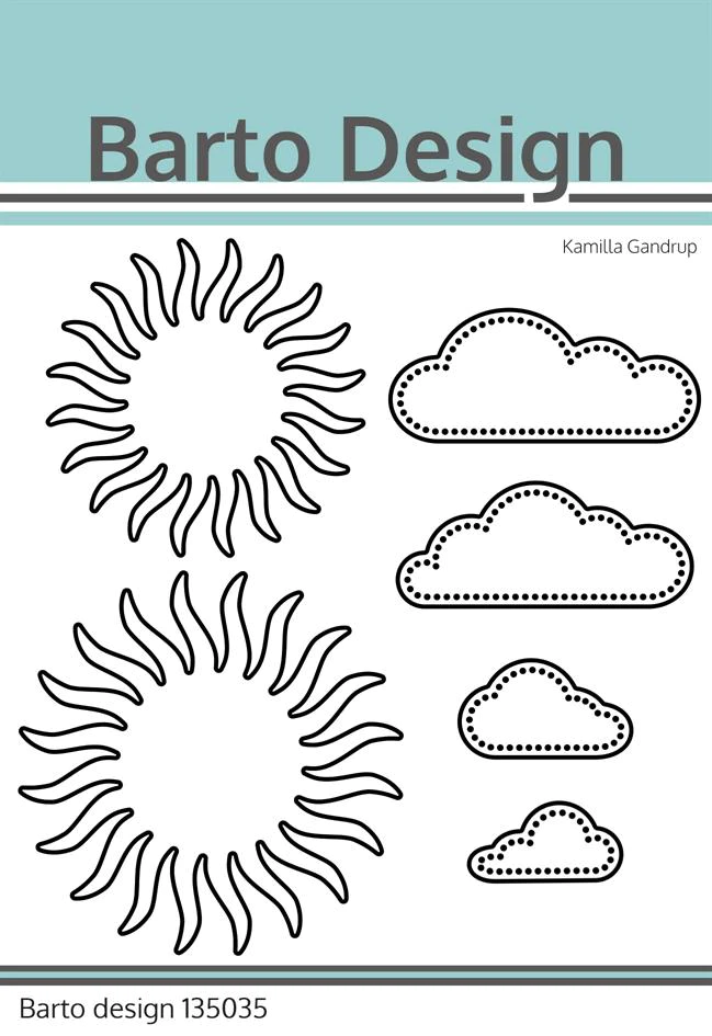 135035 Barto Design Dies "Sun & Clouds"