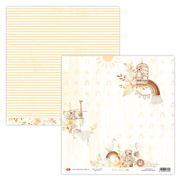 CPB-BH15 Block 15x15 Craft&You Design - Boho Baby