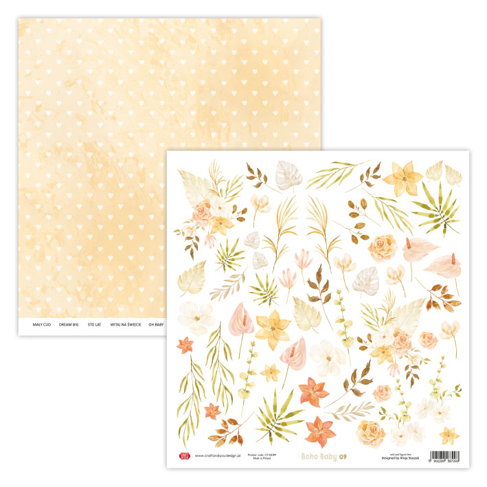 CSET06-BH-8 CREATIVE set 30,5x30,5cm Boho Baby