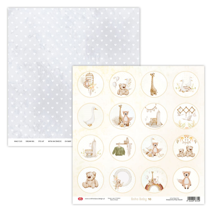 CSET06-BH-8 CREATIVE set 30,5x30,5cm Boho Baby