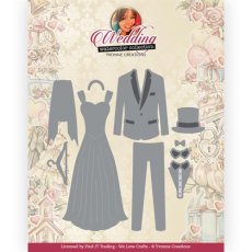 YCD10310 Yvonne Creations  Cutting Die - "Well Dressed" 