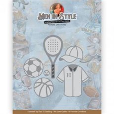 YCD10314 Yvonne Creations  Cutting Die - "Men in Style - Sports"