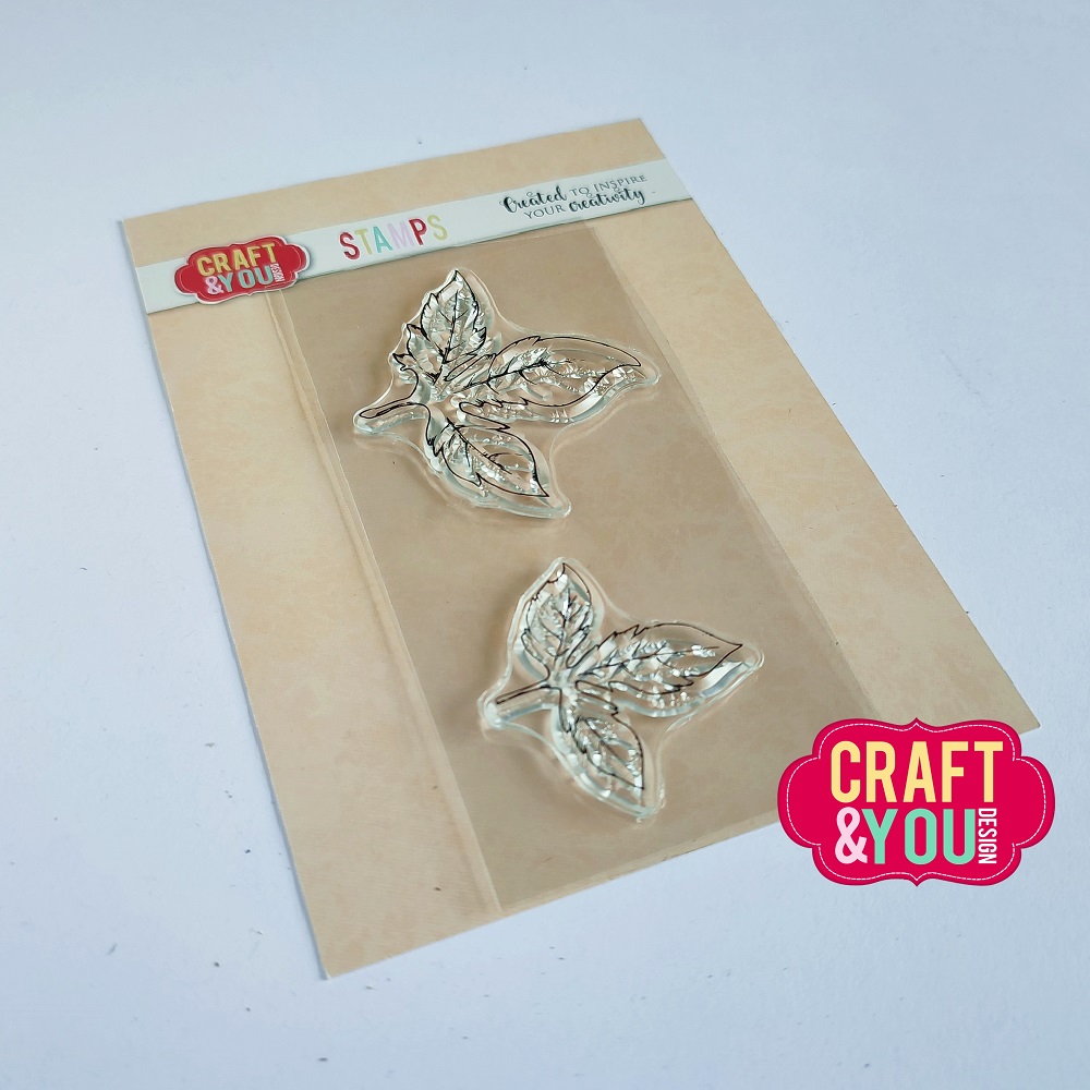 CS028 Clear Stamp - Leaves Set /left