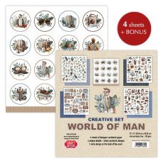 CSET07-WM-4 CREATIVE set 30,5x30,5cm  World of Man