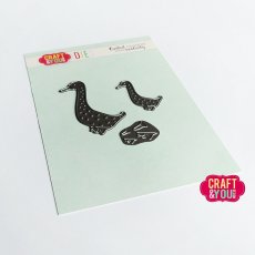 CW236 geese baby toys / zabawkowe gęsi  Cutting Die - Craft&You Design