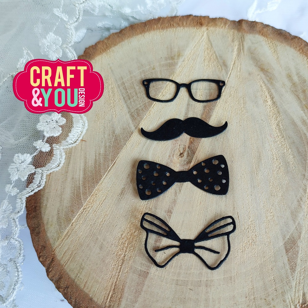 CW243 Cutting Dies - Men's attrubutes - Craft&You Design